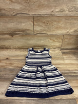 Slendid Striped Knit Dress Navy sz 4T