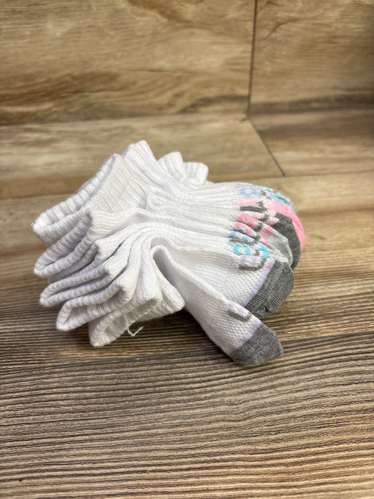 NEW 10pk Baby Girl Ankle Socks White sz 2-4T