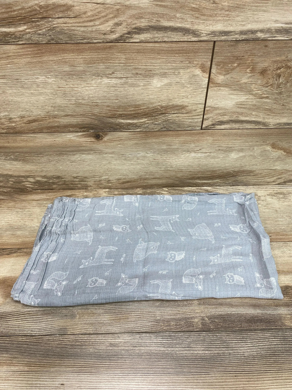 Aden + Anais Essentials Silky Soft Swaddle Blanket Grey Woody