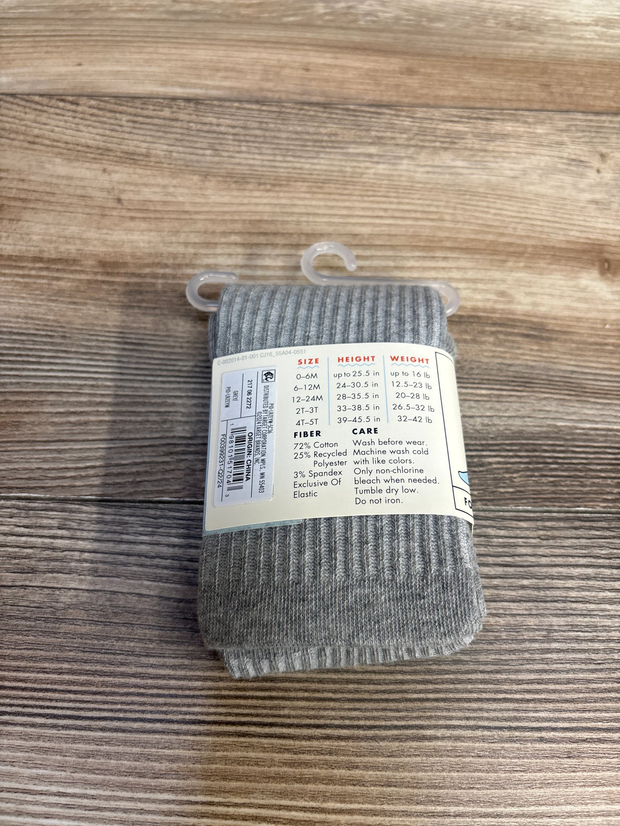 NEW Cat & Jack Cotton Tights Grey sz 12-24m - Me n Mommy To Be