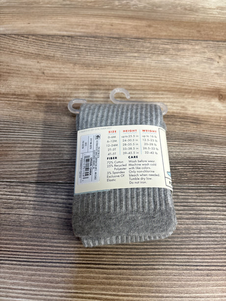 NEW Cat & Jack Cotton Tights Grey sz 12-24m - Me n Mommy To Be