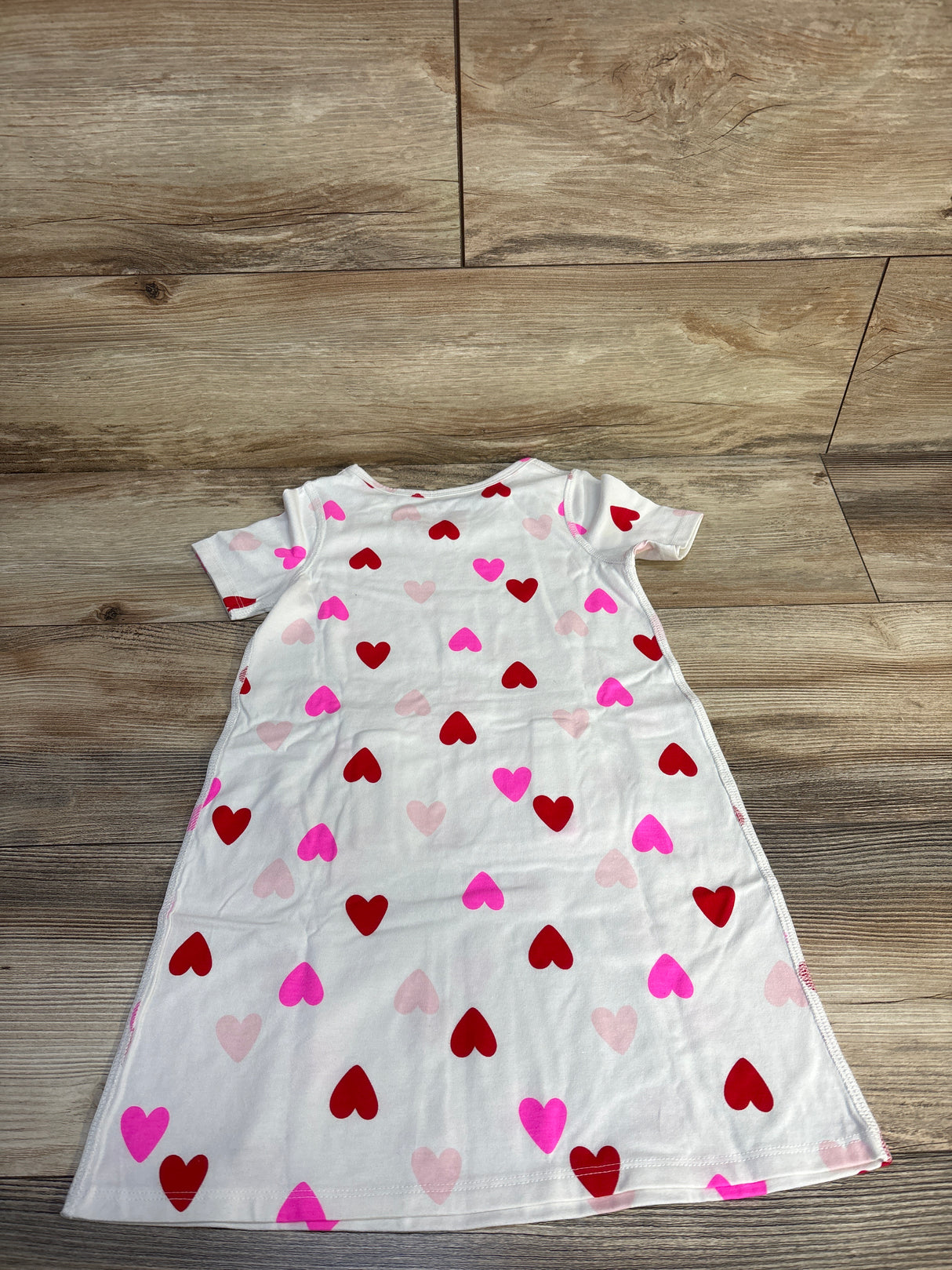 Cat & Jack Heart Print Dress White sz 5T