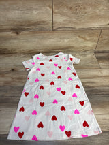 Cat & Jack Heart Print Dress White sz 5T