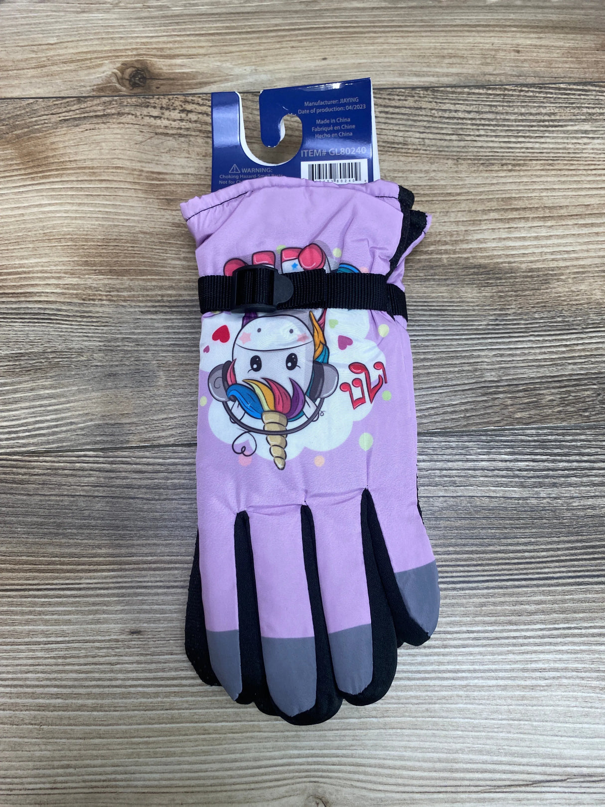 NEW ThermaWear Kid's Unicorn Winter Ski Gloves Purple