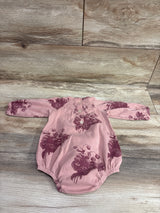 Kate Quinn Long Sleeve Smocked Bubble Romper Pink sz 6-12m