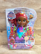 NEW Disney Junior Splash & Glow Ariel 11.5'' Doll with Accessories