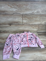 NIke Smiley Face Tracksuit Pink sz 2T