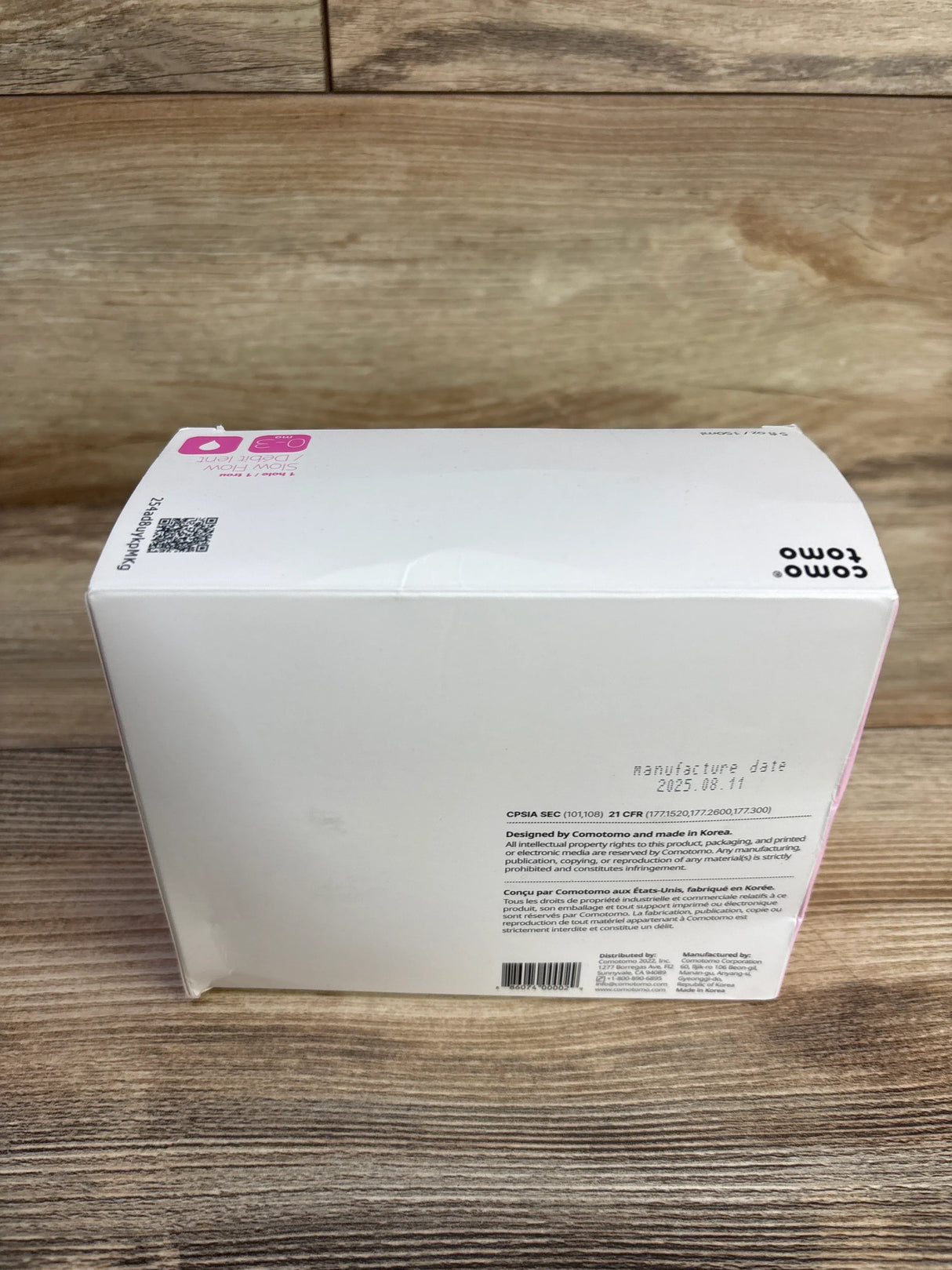 NEW Comotomo 2Pk Baby Bottle Set, 5oz. Pink
