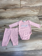 The Peanutshell 2pc Little Blessings Bodysuit & Pants Pink sz 0-3m