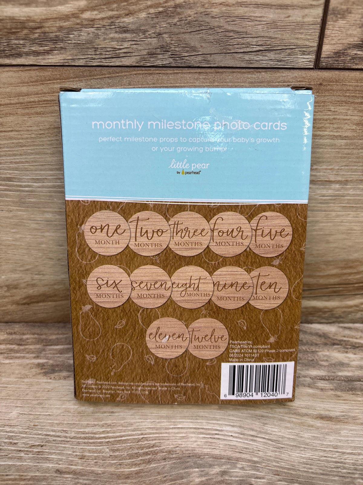NEW Pearhead Monthly Milestone Photo Cards
