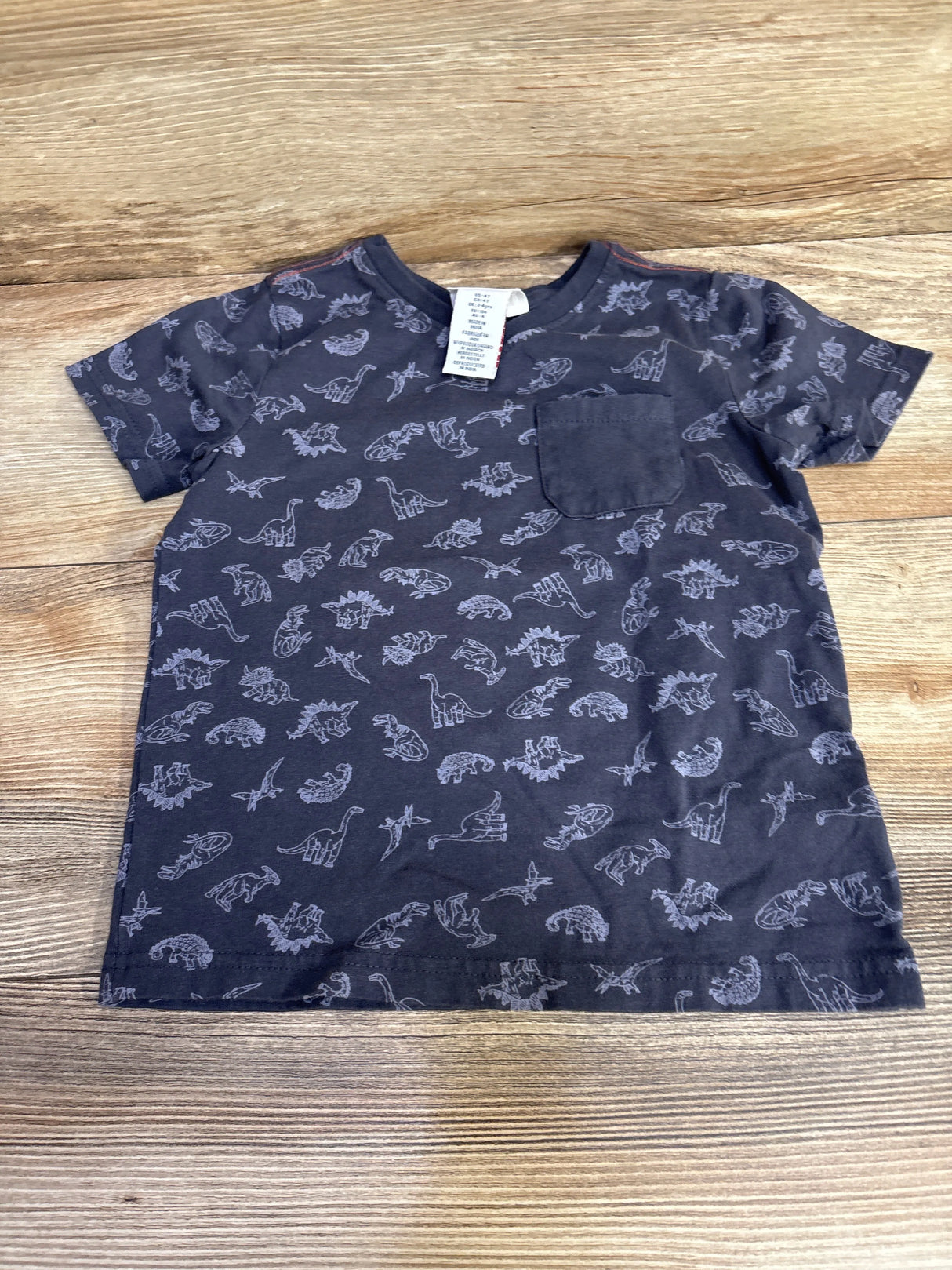 Tommy Bahama Dinosaur V-Neck Shirt Grey sz 4T
