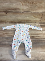 Magnetic Me CloudStretch Footie in Dino Multi White sz 0-3m