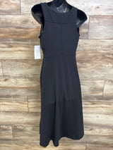 NEW Isabel Maternity Slit Midi Active Dress Black sz Small