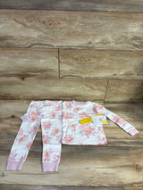 NEW Burt's Bees Baby 2pc Pajama Set White sz 2T