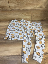Baby Gap 2pc Cookies & Milk Pajama Set Blue sz 5T