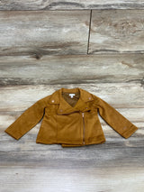 Tahari Girl Suede Jacket Brown sz 12m