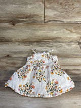 Old Navy Floral Ruffle Trim Dress Cream sz 18-24m - Me n Mommy To Be
