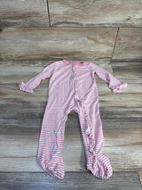 Little Me Striped Sleeper Pink sz 9m