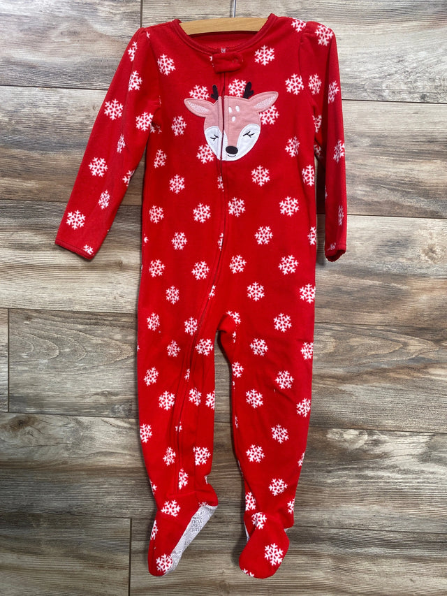 Just One You Snowflake Blanket Sleeper Red sz 4T - Me n Mommy To Be