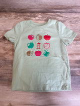 Cat & Jack Apple Graphic Shirt Green sz 3T