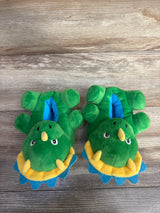 Wonder Nation 3D Dinosaur Slippers Green sz 5/6c