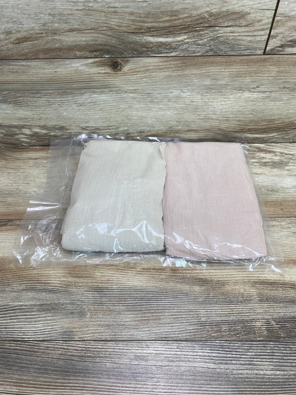 NEW 2Pk Muslin Mini Crib Sheets Fog & Blush