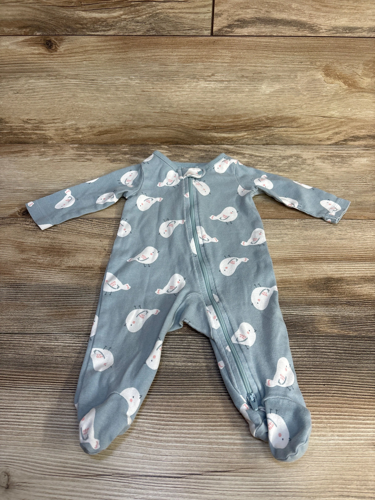 Just One You Bird Print Sleeper Blue sz 3m - Me n Mommy To Be