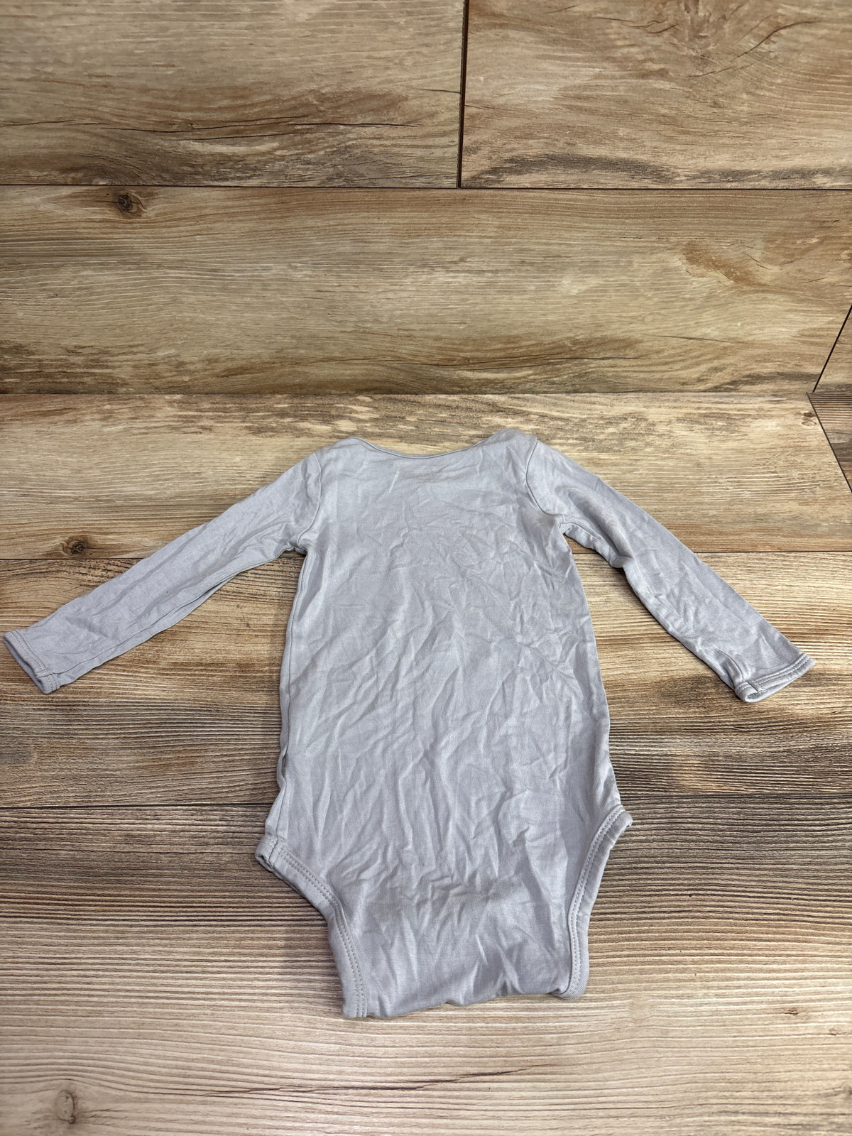 Kyte Baby Bamboo Long Sleeve Bodysuit Blue sz 12-18m