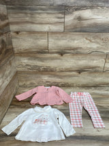 Mayoral 3pc Jacket Set Pink sz 12m