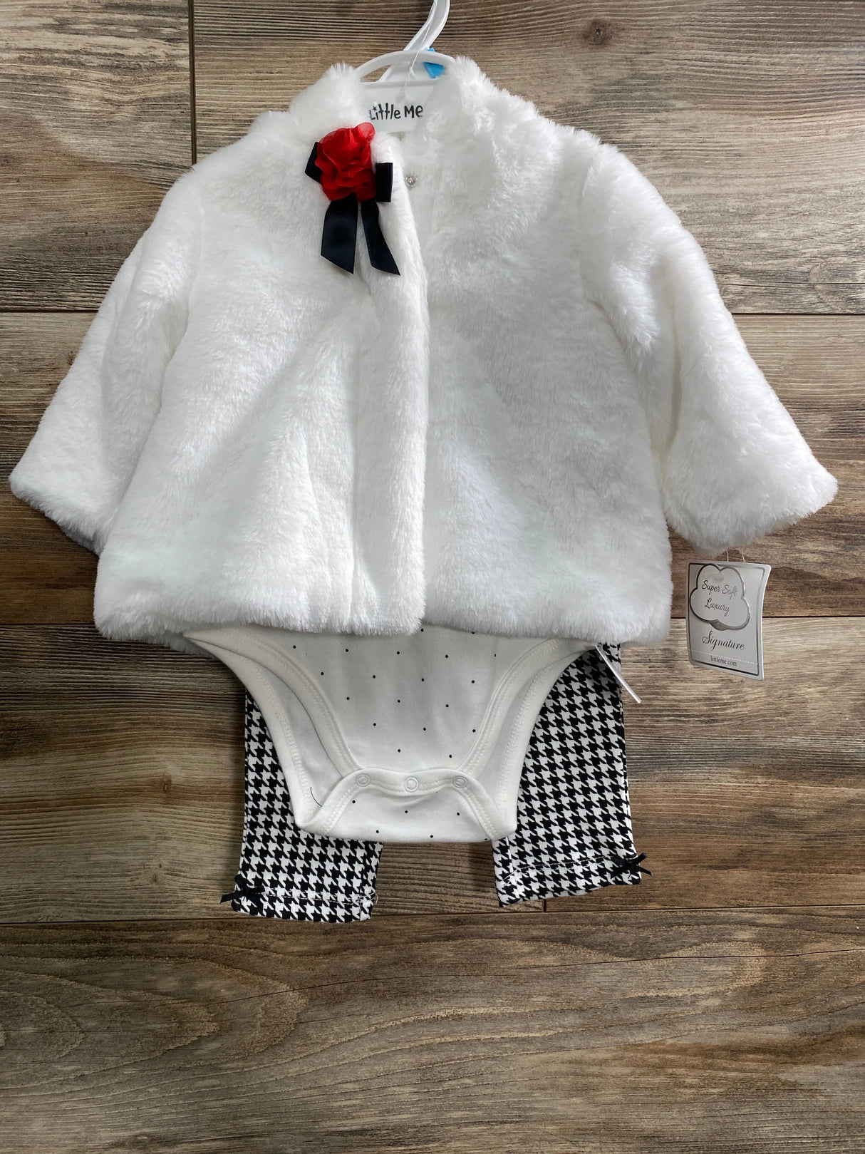 NEW Little Me 3pc Jacket Set White sz 6m