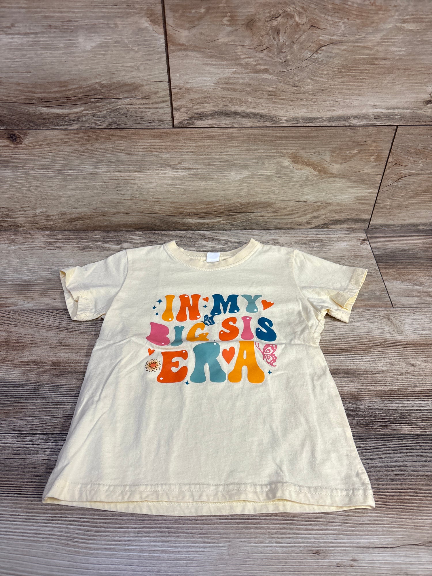 In My Big Sis Era Shirt Yellow sz 4T