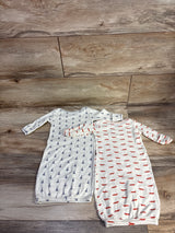 Touched By Nature 2pk Sleeper Gowns Ivory sz Preemie
