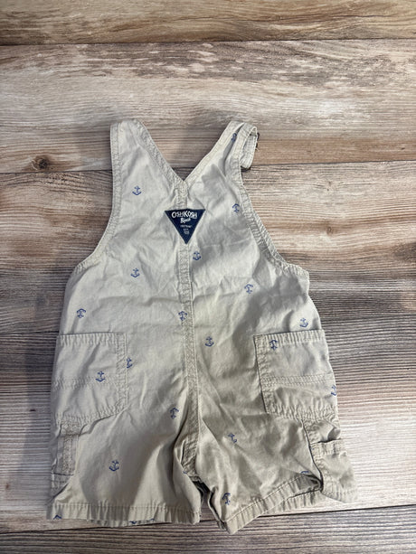Oshkosh Anchor Shortalls Tan sz 12m - Me n Mommy To Be