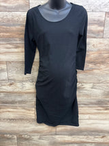 Isabel Maternity Long Sleeve Bodycon Dress Black sz Medium