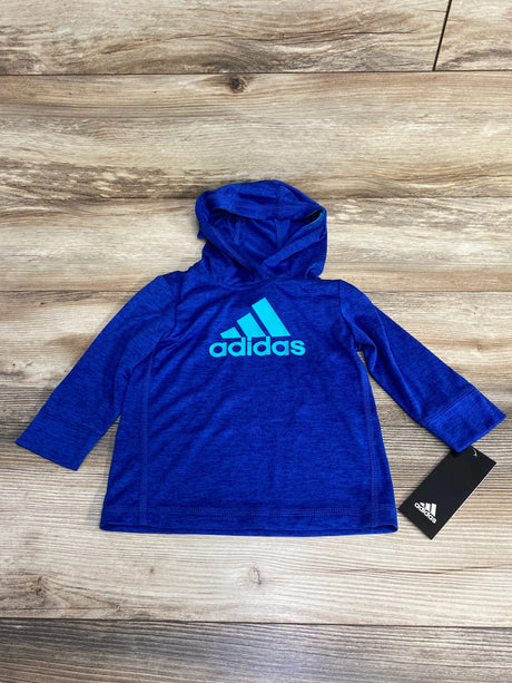 NEW Adidas Hooded Logo Shirt Blue sz 12m - Me n Mommy To Be