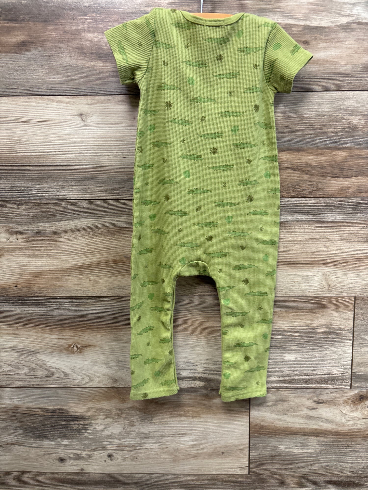 Minibean Waffle Knit Jumpsuit Green sz 24m