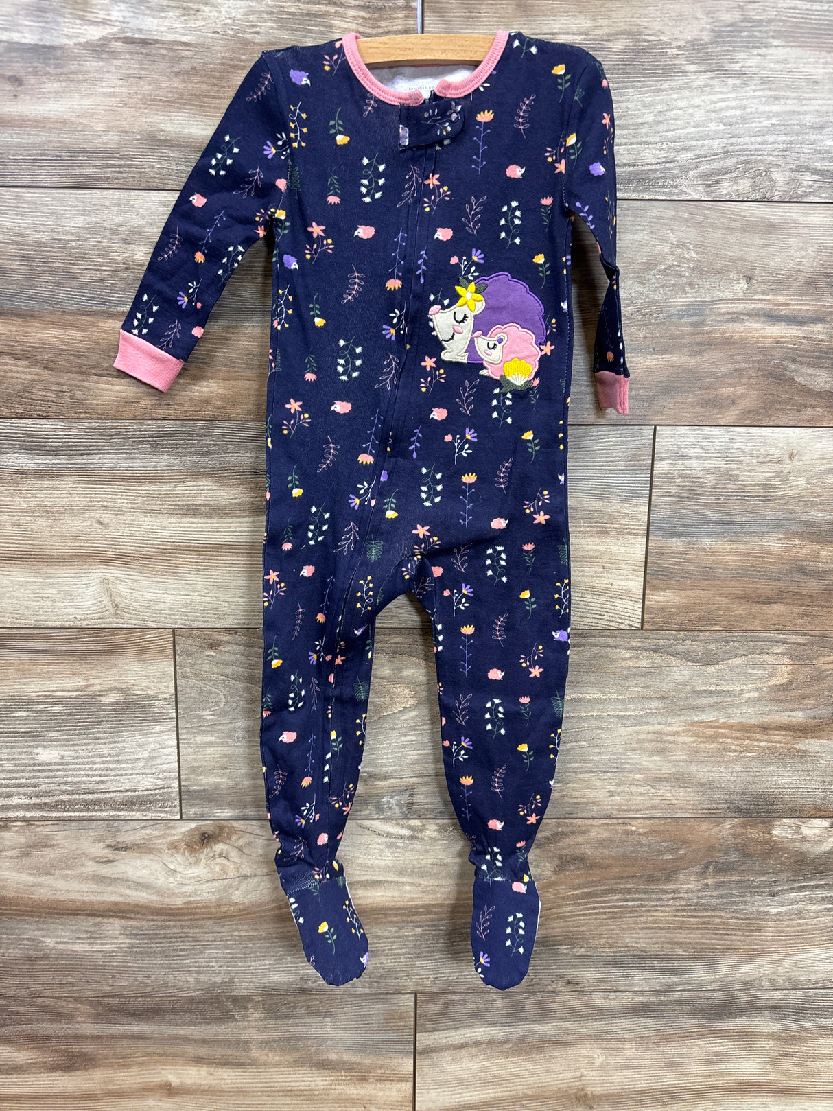 NEW Koala Baby Floral Sleeper Navy sz 24m