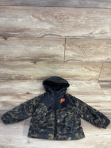 Nike Fleece Lined Camo Windbreaker Black/Green sz 18m - Me n Mommy To Be