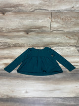 Children's Place Ruffle Shirt Green sz 3T