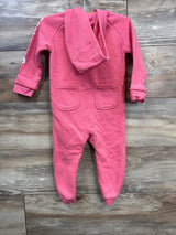 Carhartt Fleece Long Sleeve Zip-Front Coverall Pink sz 18m