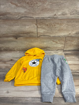 Converse 2pc Pullover Hoodie & Joggers Set Yellow sz 24m