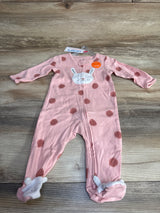 NEW Just One You Polka Dot Sleeper Pink sz 6m