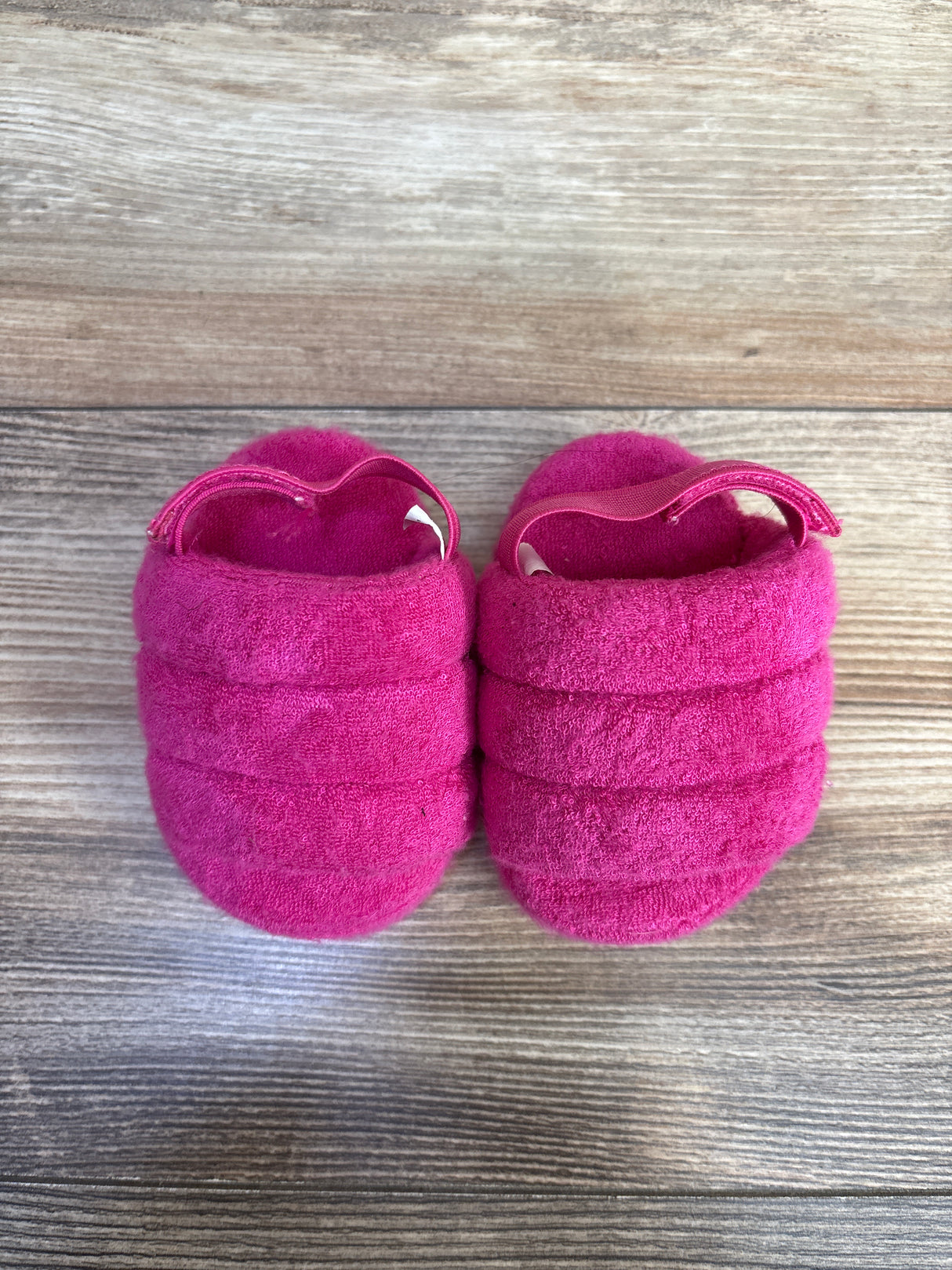 Baby Gap Plush Slide Sandals Hot Pink sz 3-6m (2c)