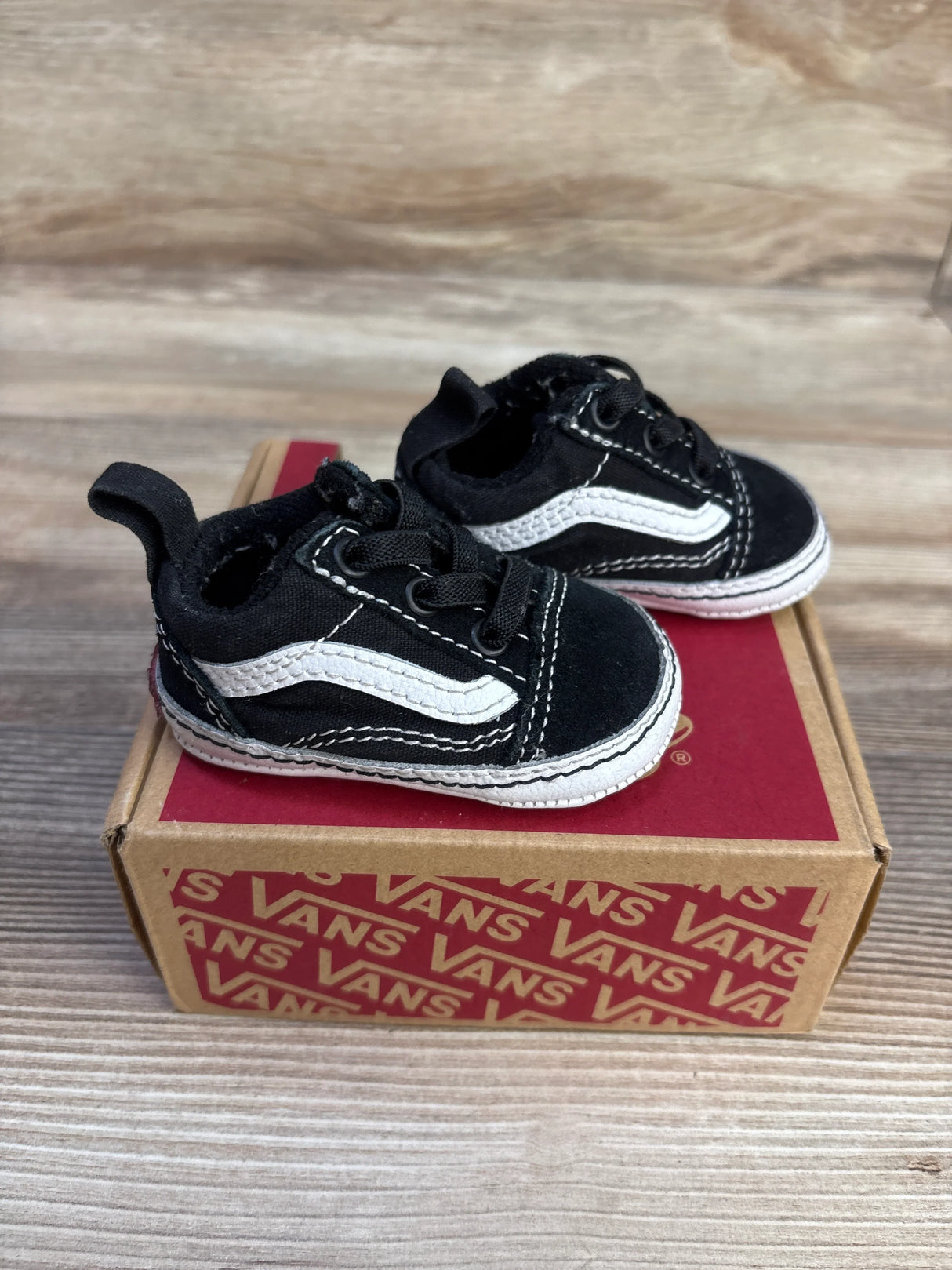 Vans Old Skool Crib Shoes Black sz 1c
