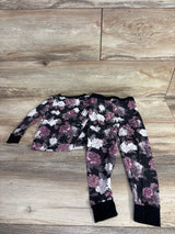 Khlobe 2pc Bamboo Pajama Set in Midnight Peony sz 2T