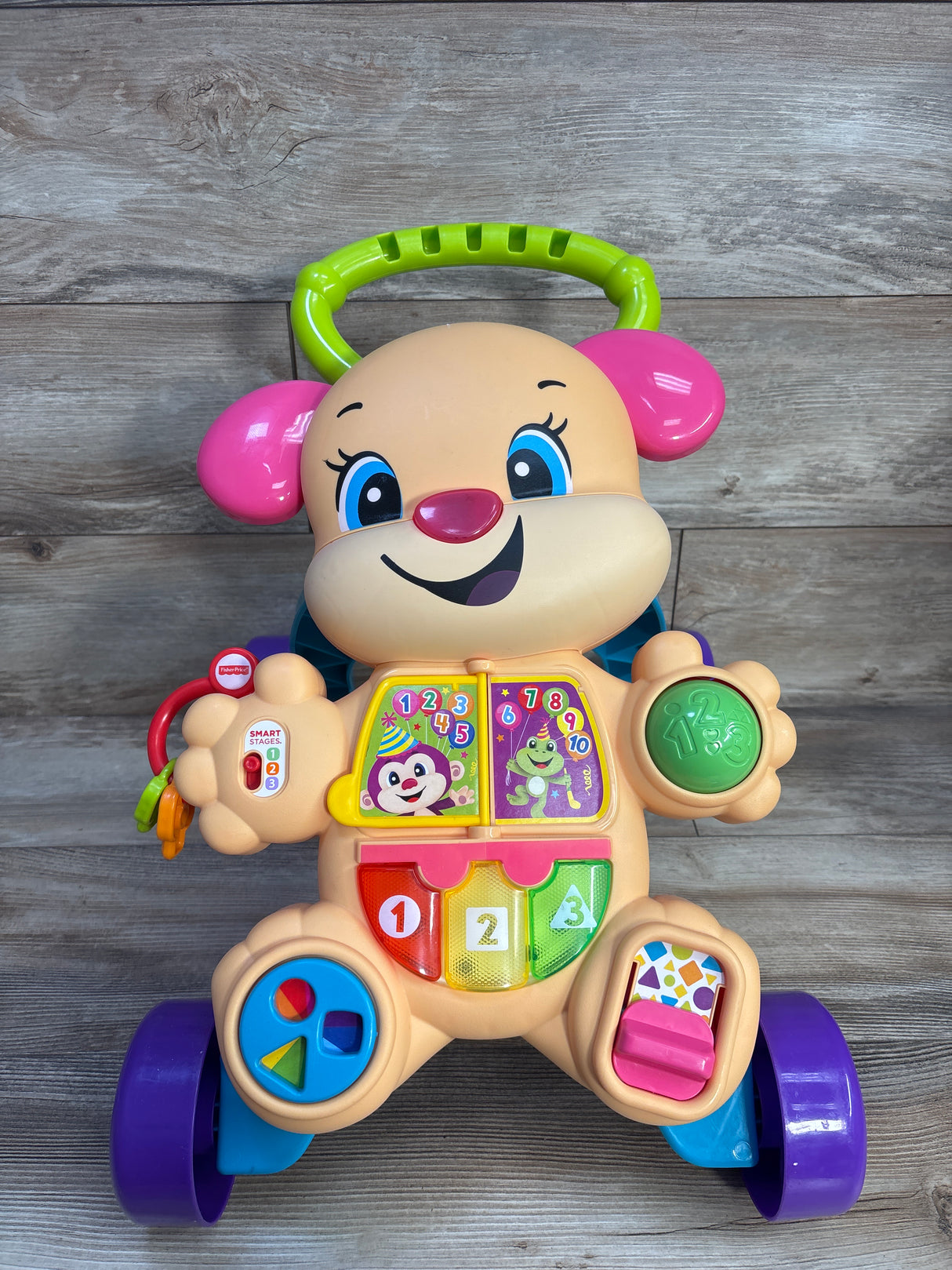 Fisher Price Laugh and Learn Smart Stages Learn With Puppy Walker Pink