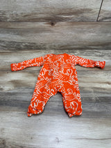 Carter's Crab Print Sleeper Orange sz Newborn