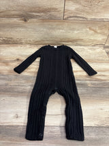 Shein Rib-Knit Coverall Black sz 9-12m