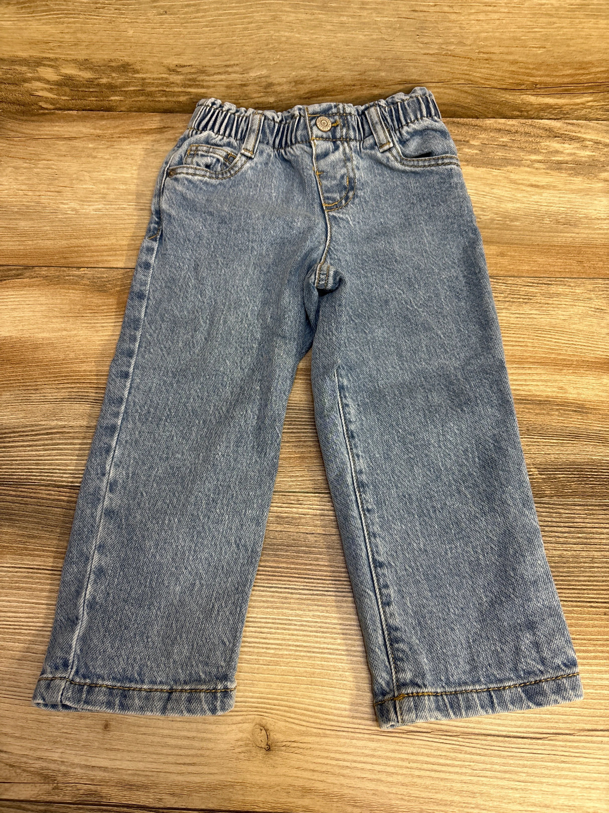 Cat & Jack Paperbag Waist Jeans Blue sz 3T - Me n Mommy To Be