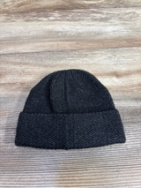 Rib-Knit Dinosaur Foldover Beanie Black sz M